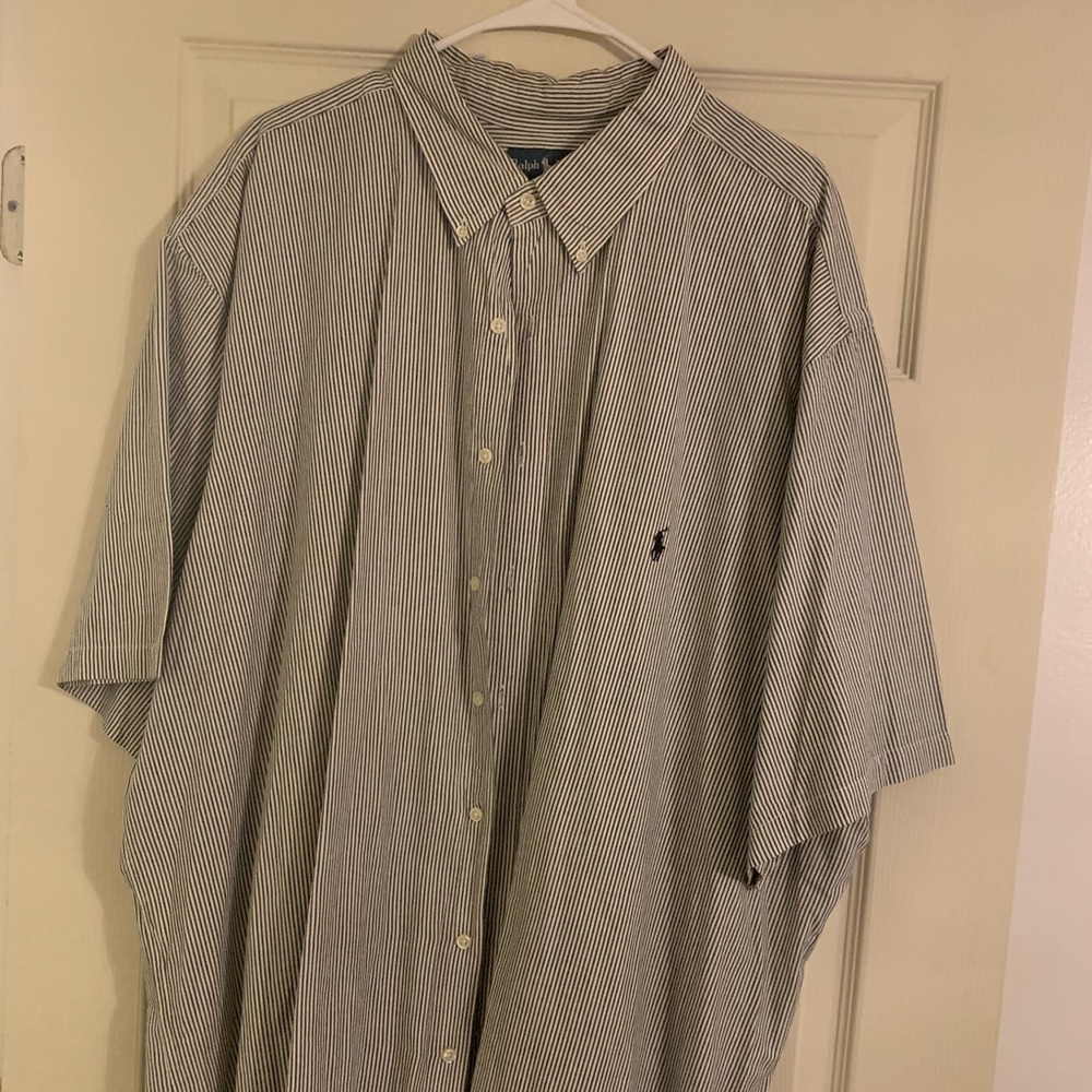 Ralph Lauren Seersucker Button Down Shirt